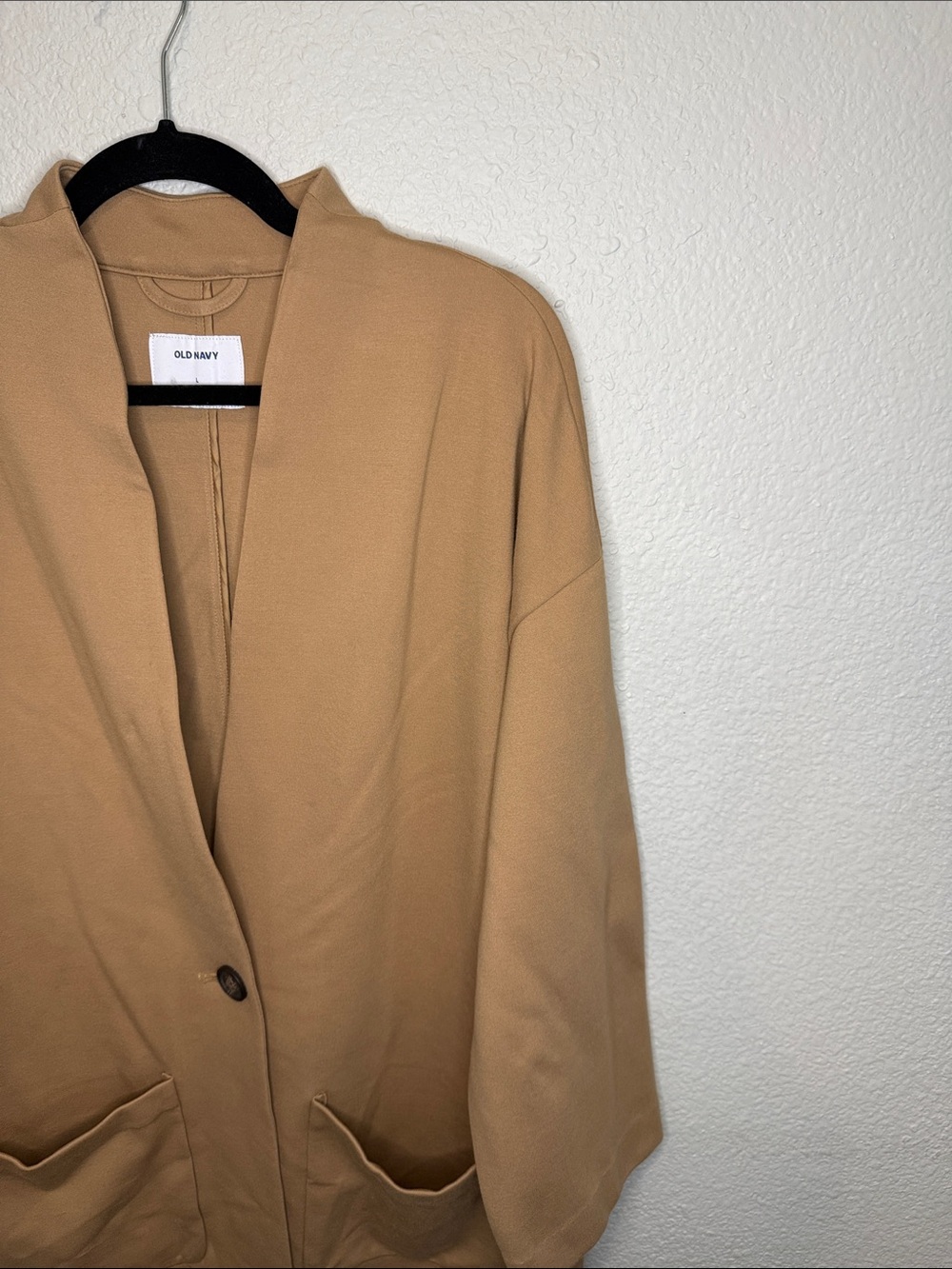 Women's camel Open-Front Blazer Jacket